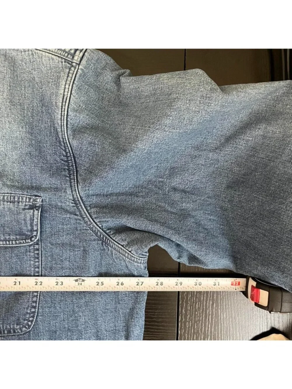 90s denim preppy western skater fleece lining shirt jacket